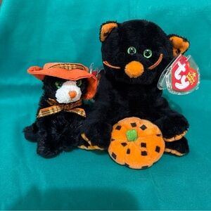 Ty beanie baby- Superstition and Halloween Ty beanie babies- Screams Both 2006